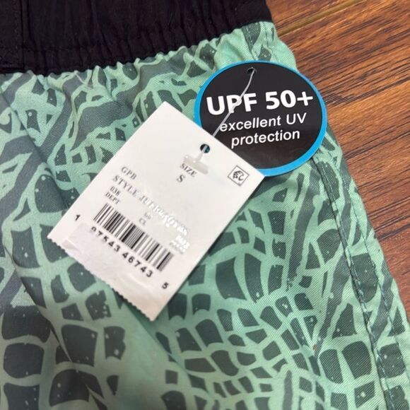 NWT Jurassic Park Small Purple Green Black Dinosaur Swim Trunks Board Shorts - Picture 6 of 8